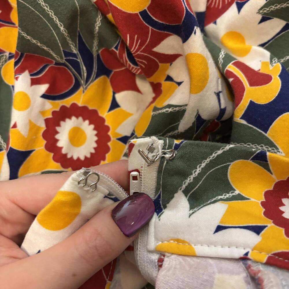 ModCloth Color Floral Skirt XS - Picture 6 of 7